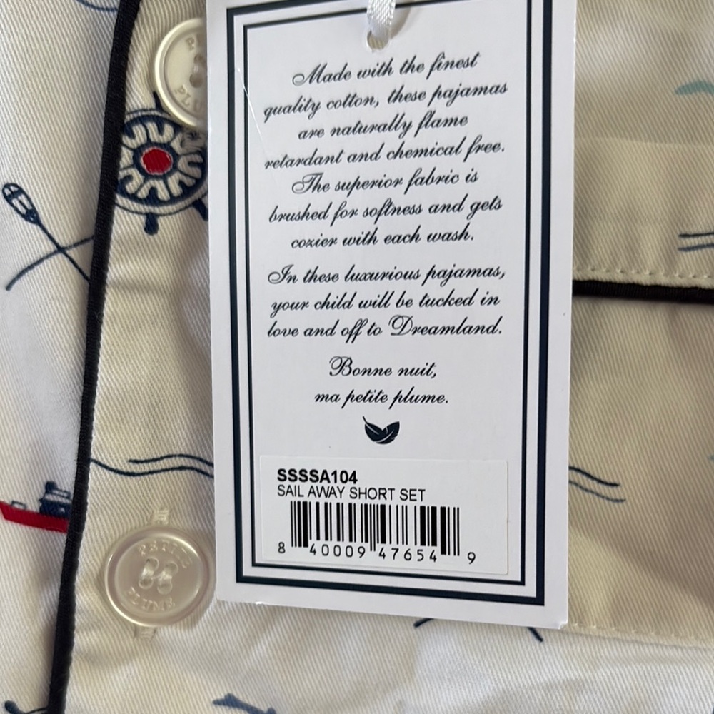 Petite Plume Sail Away PJ Set - Picture 3 of 6